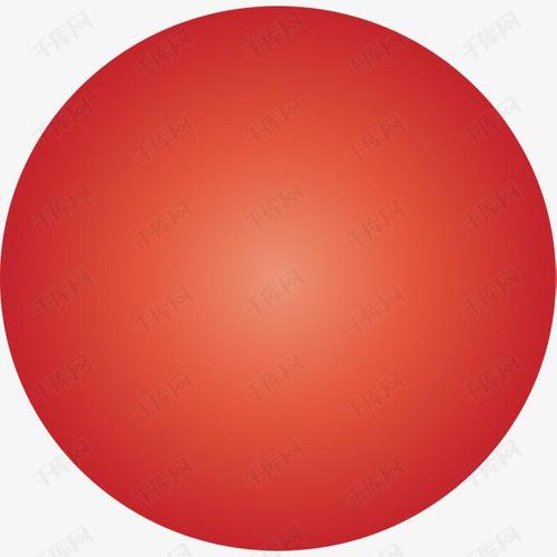 红色圆形矢量图