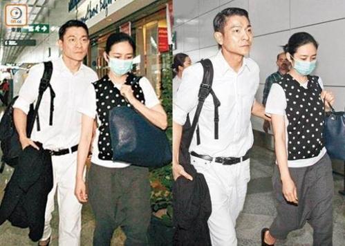 刘德华与妻子朱丽倩资料图