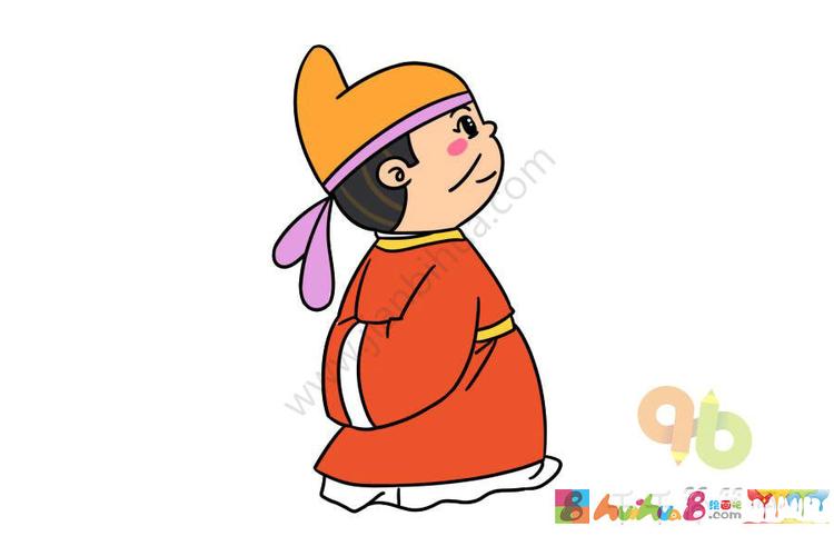 q版古代诗人孟浩然简笔画