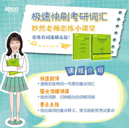 王妙然老师恋练小课堂新东方2021年恋练有词配套视频课程考研英语恋练