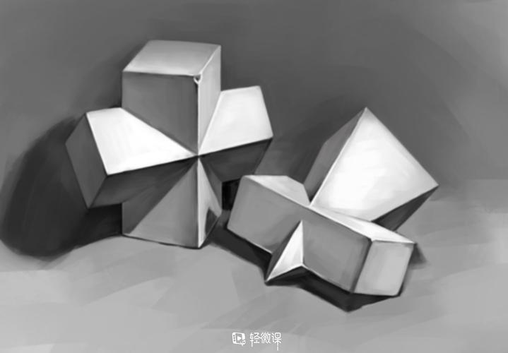 旧时2019-07-25 发布了作业 临摹组合几何体—组合体素描美术入门练习