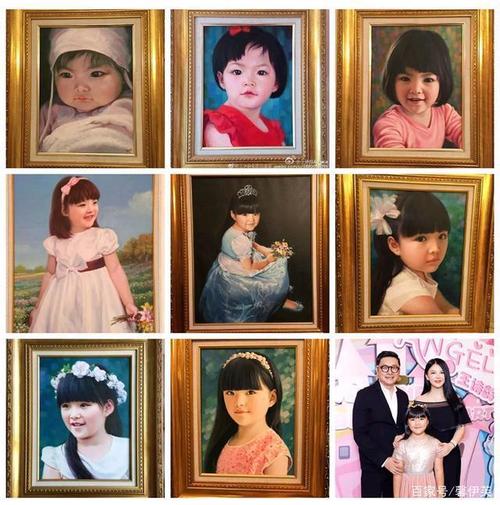 会画画的爷爷,在王诗龄每次生日的时候,都会亲自为孙女画上一副油画