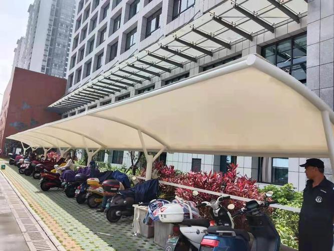 雷州小区电动车停车棚抗台风设计
