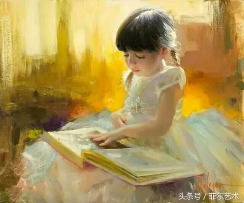 聪明天真可爱的小女孩.～写实油画.