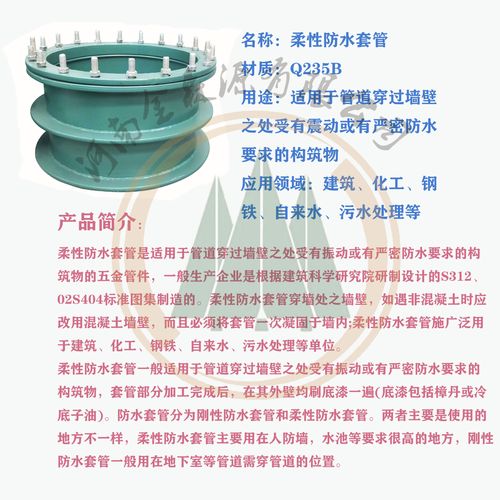 现货批发 02s404型柔性防水套管 国际a/b型穿墙预埋防护密闭