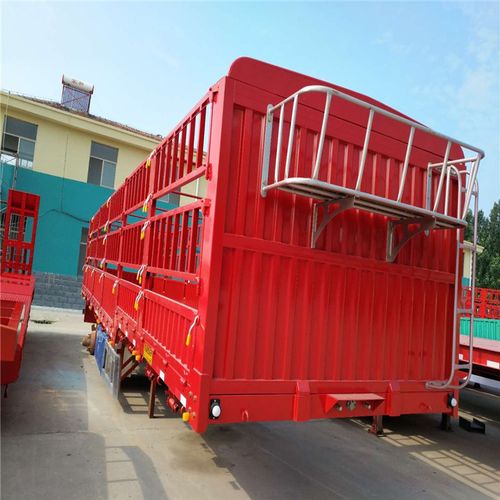 13米的高低板花篮半挂车  高低板直梁式花篮半挂车价格