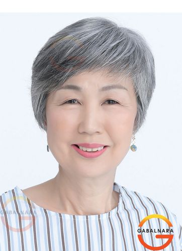 花白中老年假发女真人发奶奶姥姥发套80岁白色老人头套光头短发型