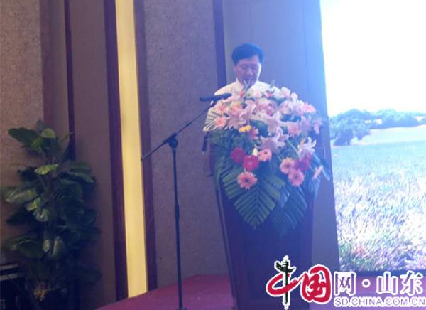 海阳连理岛旅游资源开发有限公司总经理于春林发表讲话