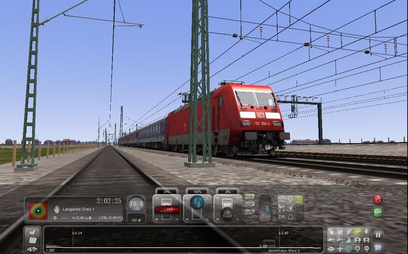【模拟火车】ts·2014日常试车——br105 5节车厢试车