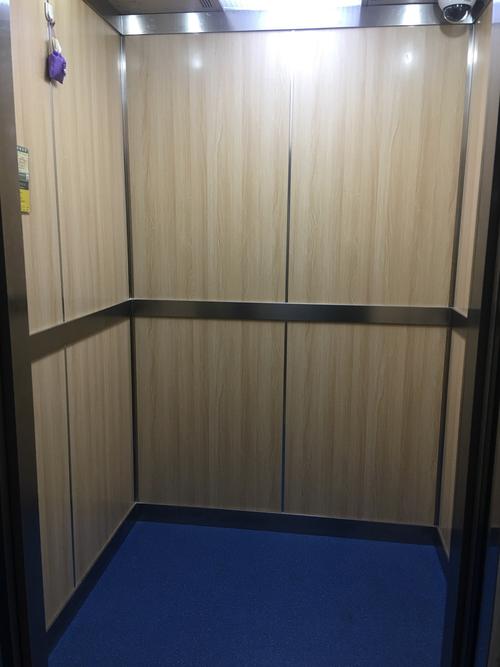 解决区行政大厦客货两用电梯防护板藏污问题,更换环保,美观的电梯防