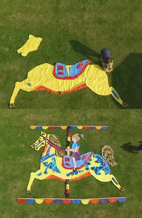 ▼尼尔布坎南让人印象深刻的大型艺术作品.(图/翻摄自youtube)