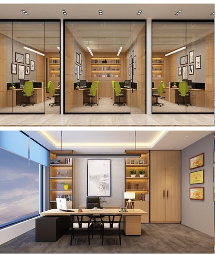 室内设计办公室设计住宅办公设计loft办公设计办公效果图设计