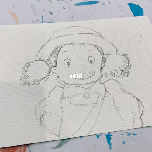 静心手绘d28宫崎骏系列～龙猫之小梅_手绘_龙猫_宫崎骏_文化_绘画