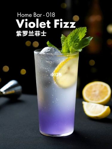 66homebar 100款鸡尾酒 | 18 紫罗兰菲士_鸡尾酒