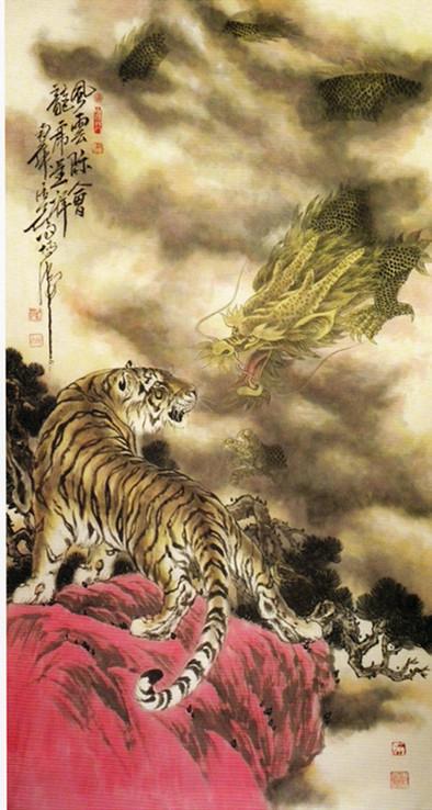  刘化雨国画《风云际会》