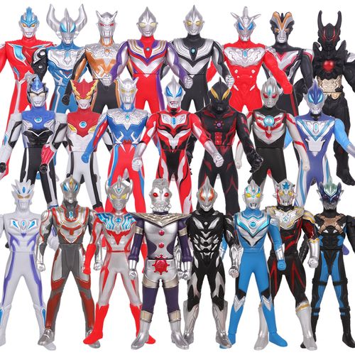 儿童23厘米大软胶奥特曼玩具人物布鲁罗索泰伽银河赛罗迪迦贝利亚