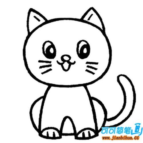 猫咪的儿童画简笔画