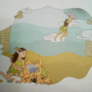 中国古代神话故事女娲补天手抄报 童话故事手抄报
