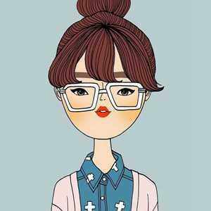 微信眼镜卡通头像图片大全