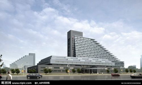 医院建筑效果图 建筑效果图 鸟瞰效果图 公共建筑 城市建筑 建筑外观