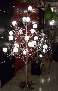 铝丝圣诞树落地灯厂家批发创意酒店大堂超市门口喜庆装饰苹果树厂