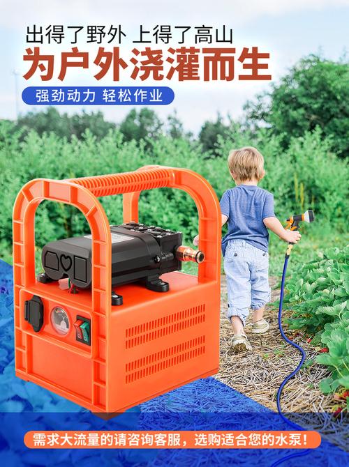 浇菜抽水机充电式 户外抽水泵家用便携式 锂电池小型