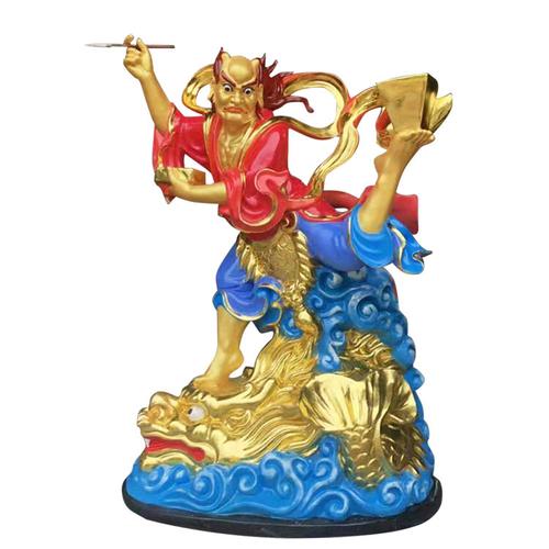 魁星爷是谁金身青面魁星神像精品树脂雕刻彩绘神像