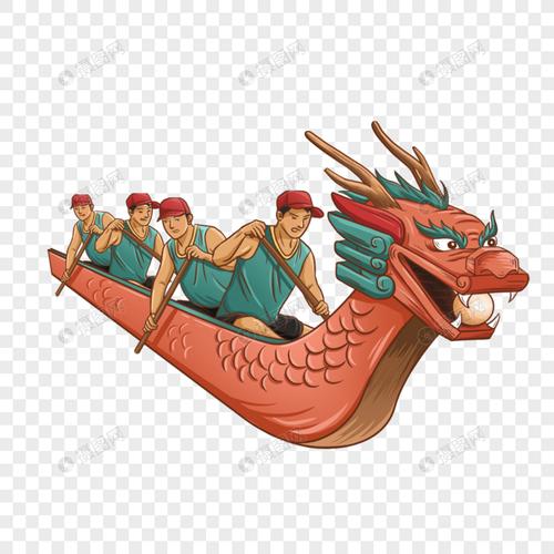 免抠元素 手绘/卡通元素 赛龙舟.