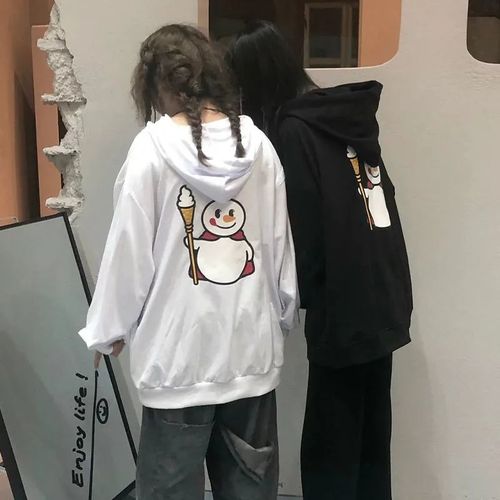 高级感连帽卫衣女2021新款闺蜜装薄款宽松超火卫衣