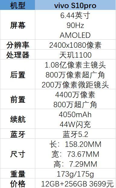 vivos10pro参数配置参数详情