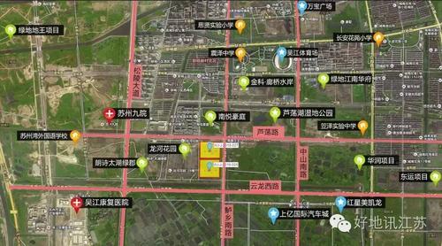 地块位于芦荡路,松陵大道,云龙西路和鲈乡南路围合成的区域