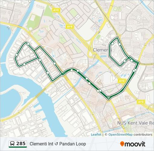 公交285路的线路图