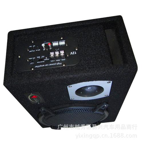 少爷仔汽车音响 家用有源低音炮 8寸方形12v 带功放板车载低音炮