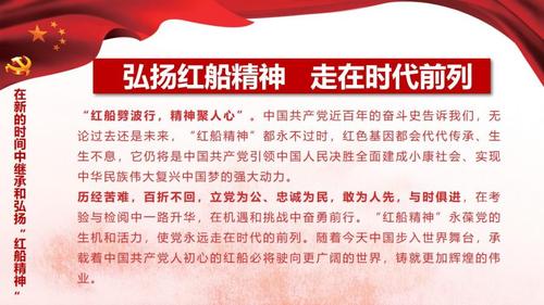 弘扬红船精神走在时代前列ppt模板