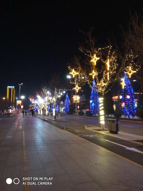 晋城夜街景特别漂亮