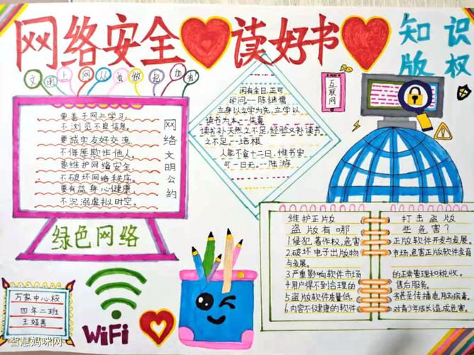 扫黄打非护苗行动手抄报