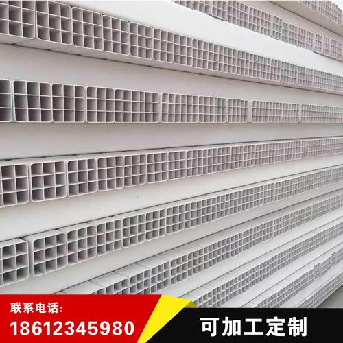 pvc九孔格栅管 方管厂家4孔四六九孔格栅管 9孔格栅管生产加工定