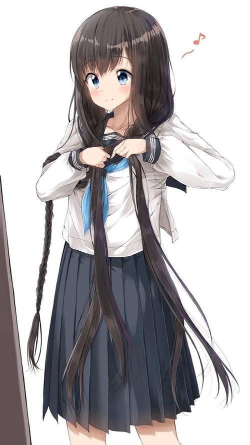 动漫jk制服少女高清手机壁纸