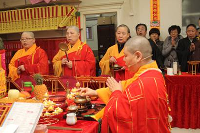 天津莲宗寺举行清明思亲追荐焰口法会