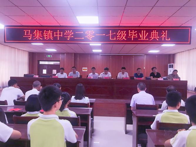 不负青春 扬帆起航——马集镇中学2017级毕业典礼