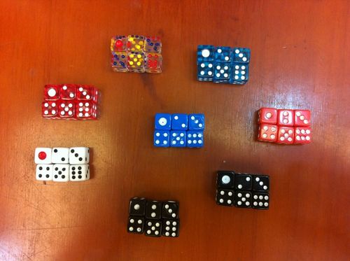 8#方角特小号骰子8mm方角骰子色子拼图用/平面模型设计diy手工设