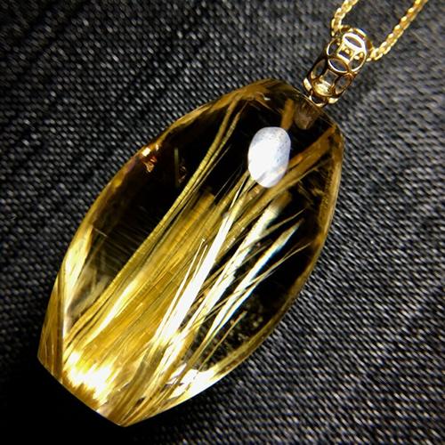 丹利水晶 钛晶/发晶雕刻吊坠钛晶花水滴形状吊坠钛晶桶珠形状吊坠