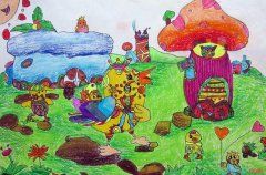 新年鸡年儿童画绘画作品大全 2017春节鸡年