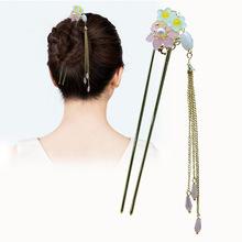 手工古风发簪步摇流苏古风古典小清晰簪子汉服旗袍盘发头钗头饰品