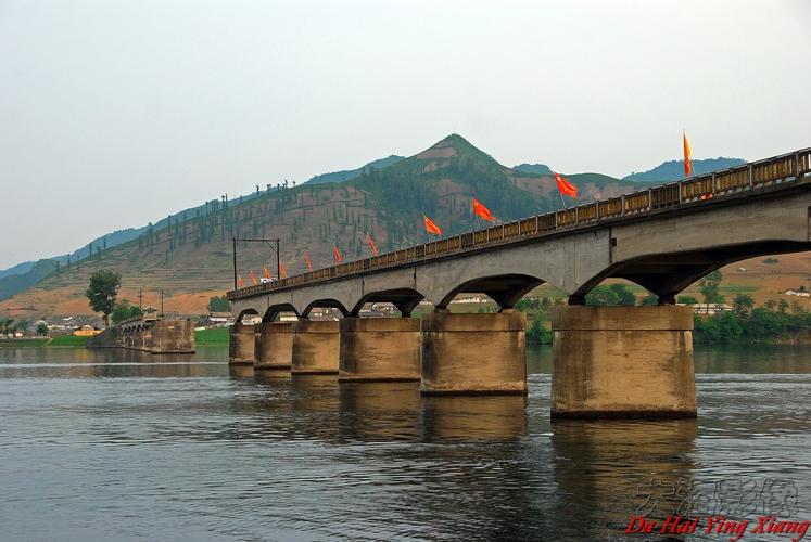 丹东宽甸河口鸭绿江断桥