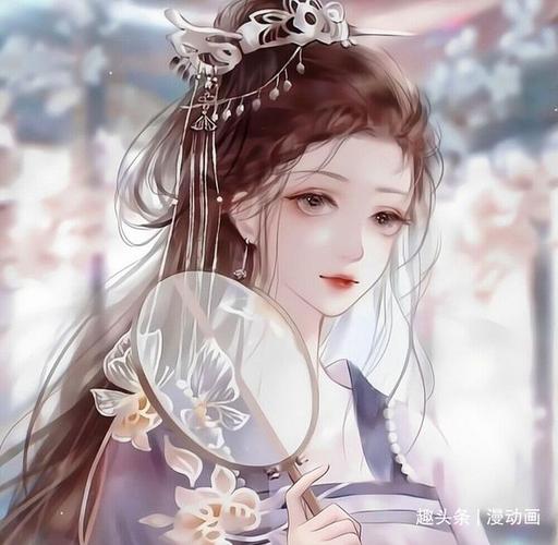 手绘女生古风小姐姐可爱动漫人物头像壁纸插画龙