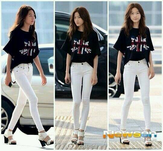 这个女生叫金赛纶,感觉她腿好长好细.腿有多少厘米啊