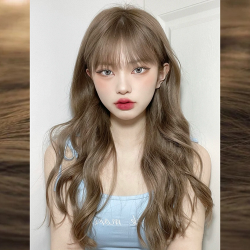 奶茶灰染发膏亚麻灰棕茶青色染发剂蜜糖棕色色黑茶棕奶茶色橘棕系