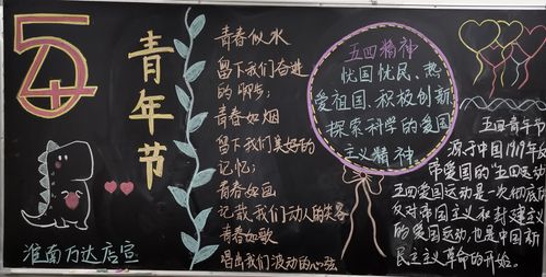 合肥北区五四青年节黑板报宣传