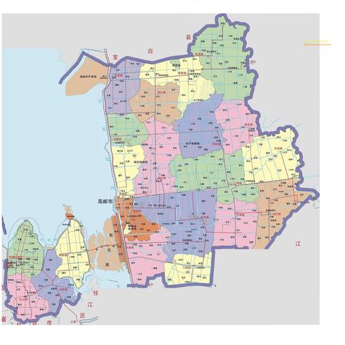 高邮区划图-最新高邮区划图下载-江西地图网